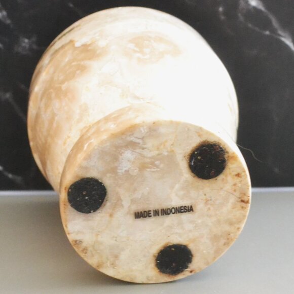 Genuine Marbel Mortar And Pestle Kitchen Tool Grinding Room Decor Made Indonesia - Picture 2 of 3